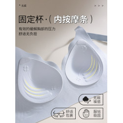無痕隱形內衣女大胸顯小聚攏收副乳防下垂大碼孕婦內衣夏季薄款女