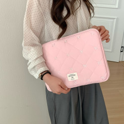 適用macbook內膽包2025新款Air13寸Pro14蝴蝶結韓國ins風蘋果聯想華爲16筆記型電腦包