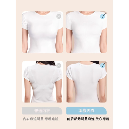 少女內衣高中初中學生女童粉底液薄款文胸青春期發育隱形無痕背心