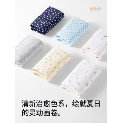 都市麗人大碼內褲女士純棉抗菌平角褲2025新款高腰胖mm女生四角褲