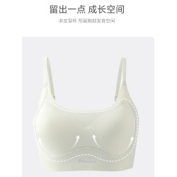 貓人少女發育期二階段內衣運動透氣式輕薄背心固定杯防震運動文胸