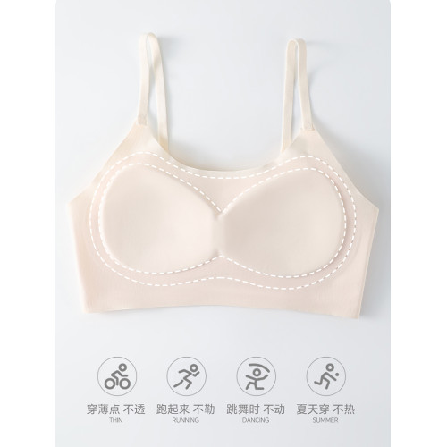 貓人少女發育期二階段內衣運動透氣式輕薄背心固定杯防震運動文胸