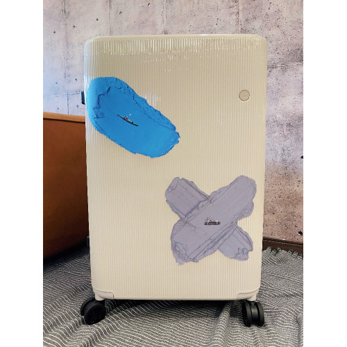 ART油畫沖浪皮劃艇大張行李箱旅行貼紙防水全貼藝術家個性無痕貼