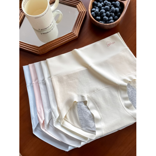 高腰內褲女2025新款加大純棉抗菌襠防漏生理褲收腹包臀女士三角褲