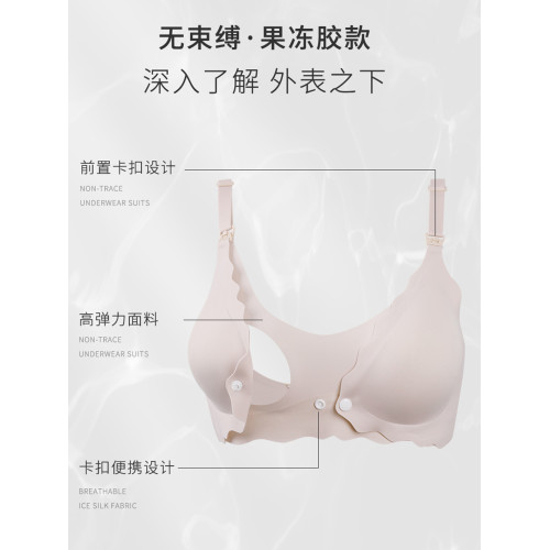 孕婦哺乳內衣懷孕期兩用前開釦産後喂奶專用上托防下垂聚攏文胸罩