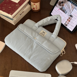 韓國ins博主同款小衆簡約手提平板包蘋果ipad11寸華爲11.5s12寸平板收納包防震防摔14/15寸手提電腦包筆電