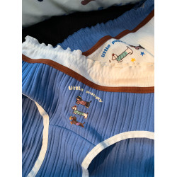 治瘉配色童趣小狗大碼胖mm內褲女2026新款全棉襠包臀三角褲200斤