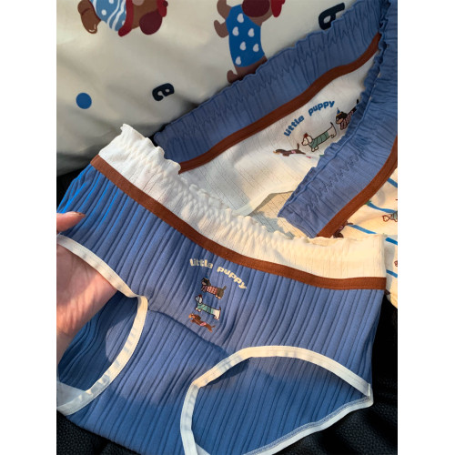 治瘉配色童趣小狗大碼胖mm內褲女2026新款全棉襠包臀三角褲200斤