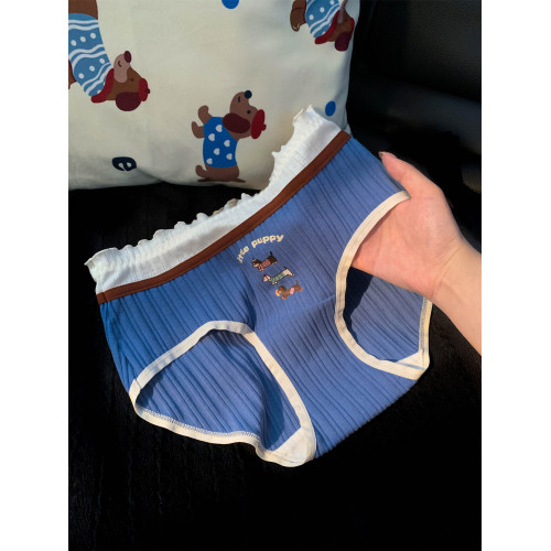 治瘉配色童趣小狗大碼胖mm內褲女2026新款全棉襠包臀三角褲200斤