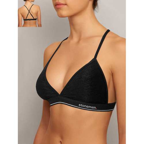 stonemen【源自澳洲】U背法式三角杯薄透氣無鋼圈美背文胸內衣女