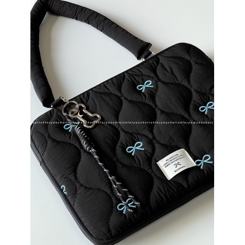 韓國新款蝴蝶手提電腦包MacBookm4筆記型電腦包14寸上課通勤單肩包手提電腦包16寸防摔少女心筆電保護套