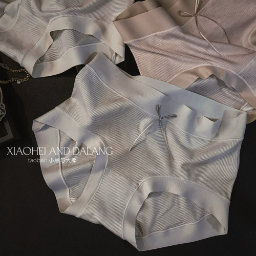 法式復古莫代爾內褲女2025棉質抗菌襠透氣中腰裸感舒適無痕三角褲