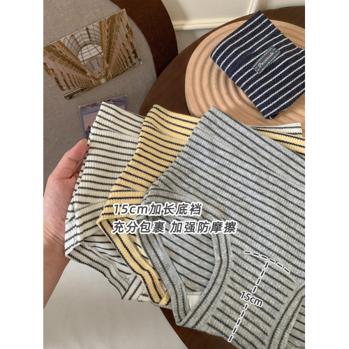 大碼胖MM條紋純棉平角褲女2026新款10A抗菌高彈力內褲胖妹妹190斤