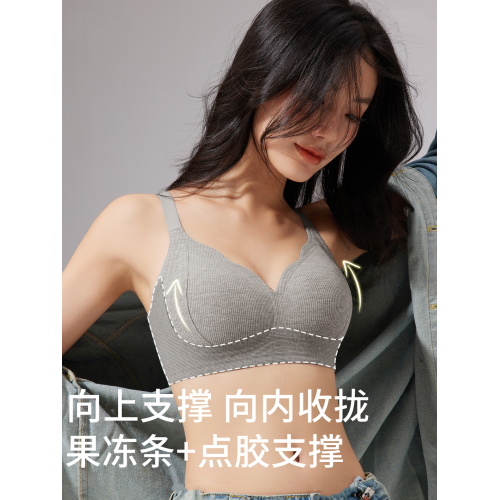 2026秋冬內衣女聚攏小胸收副乳上托防下垂無鋼圈磨毛運動女士胸罩