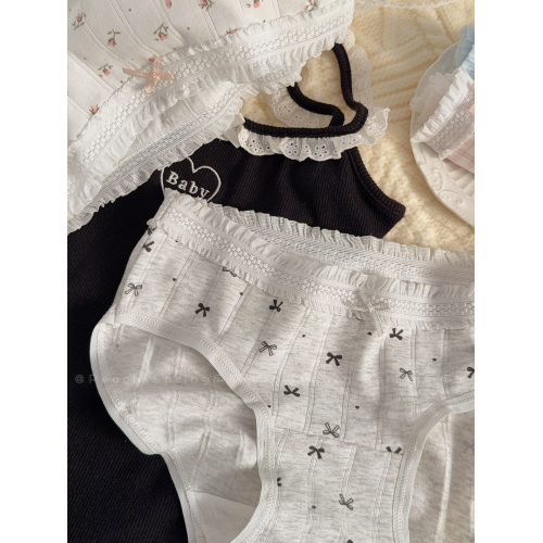 「花花手賬」秋冬新純棉碎花韓系少女內褲A類嬰兒棉10a抗菌加長襠