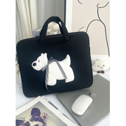 2025新款筆記型電腦包14寸手提蝴蝶結適用蘋果macbookair/pro13.3英寸聯想華爲16內膽包女