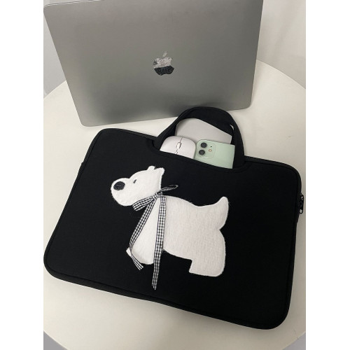 2025新款筆記型電腦包14寸手提蝴蝶結適用蘋果macbookair/pro13.3英寸聯想華爲16內膽包女