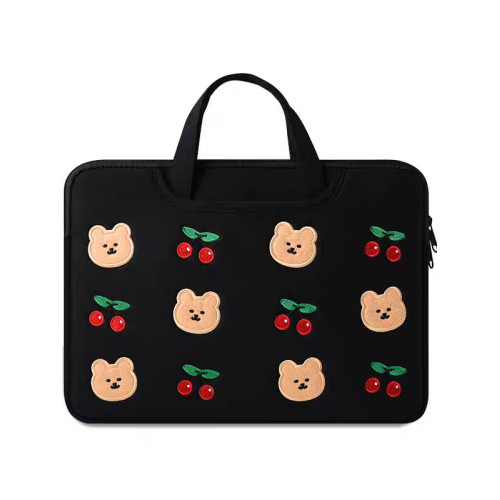 2025新款筆記型電腦包14寸手提蝴蝶結適用蘋果macbookair/pro13.3英寸聯想華爲16內膽包女