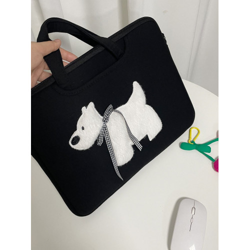 2025新款筆記型電腦包14寸手提蝴蝶結適用蘋果macbookair/pro13.3英寸聯想華爲16內膽包女