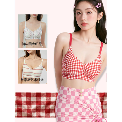 紅色內衣套裝女小胸聚攏無痕本命年馬年2026新款新娘胸罩結婚文胸