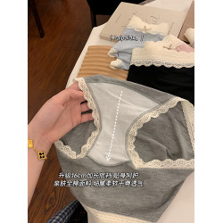 內褲女純棉女士2026新款7a級抗菌襠蕾絲女生短褲女款莫代爾三角褲