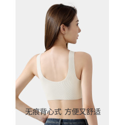 古今@內衣女小胸聚攏收副乳防下垂無痕無鋼圈胸罩背心式運動文胸