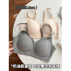 側收超牛 無痕內衣女薄款大胸顯小胸聚攏調整型軟支撐無鋼圈文胸