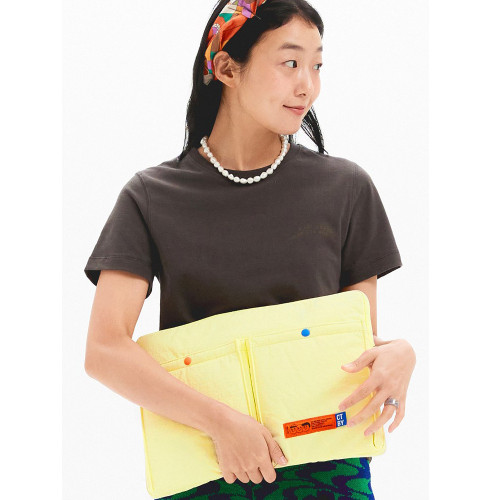 韓國ohlollyday小衆柔軟11寸iPad平板保護套macbook pro13/15寸華爲聯想蘋果筆記型電腦包男女個性防摔內膽包