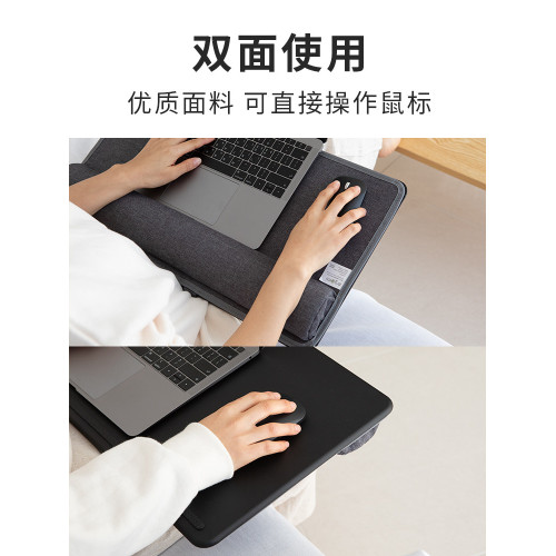 多功能隨身筆電膝上桌 雙面使用車用電腦辦公桌 可攜式床上小桌子