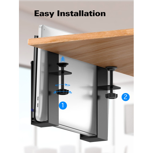 新款筆記型電腦支架桌面免打孔文件收納架辦公桌側邊收納架散熱架