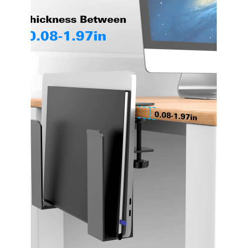 新款筆記型電腦支架桌面免打孔文件收納架辦公桌側邊收納架散熱架
