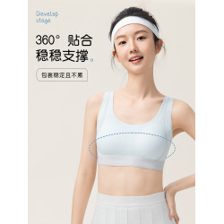 貓人內衣學生初中女發育期青春高中生少女文胸二階段運動背心女童