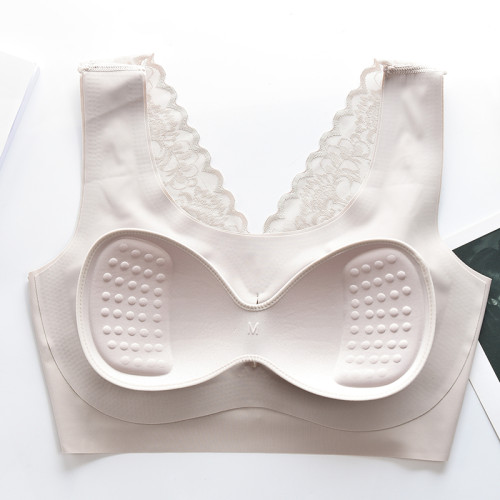 背心式薄款運動內衣女無鋼圈無痕美背文胸大胸顯小聚攏收副乳胸罩