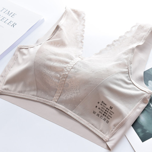 背心式薄款運動內衣女無鋼圈無痕美背文胸大胸顯小聚攏收副乳胸罩