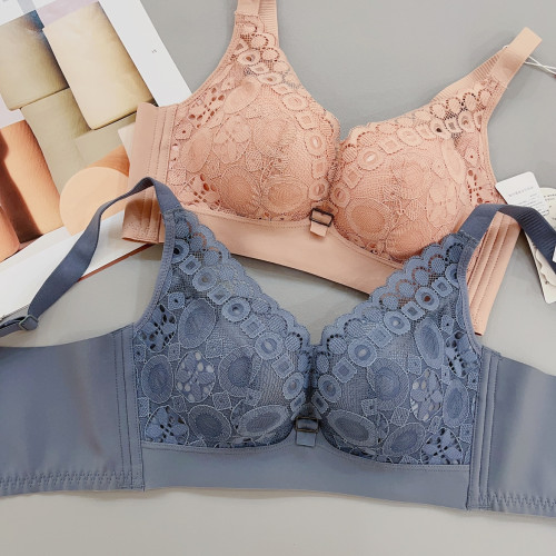 古妃28403小胸聚攏中厚杯無鋼圈調整型收副乳蕾絲文胸罩內衣女 古妃28403小胸聚攏中厚杯無鋼圈調整型收副乳蕾絲文胸罩內衣女