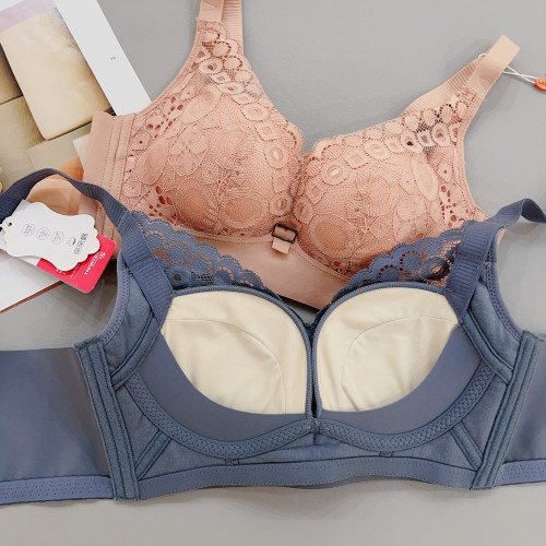 古妃28403小胸聚攏中厚杯無鋼圈調整型收副乳蕾絲文胸罩內衣女 古妃28403小胸聚攏中厚杯無鋼圈調整型收副乳蕾絲文胸罩內衣女