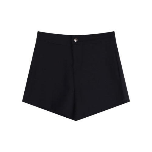 辣妹緊身休閒西裝短褲女春2026新款大碼胖mm高腰顯瘦直筒濶腿熱褲