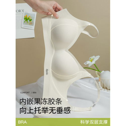 2025新款爆款內衣女小胸聚攏無痕上托收副乳防下垂舒適按摩杯文胸