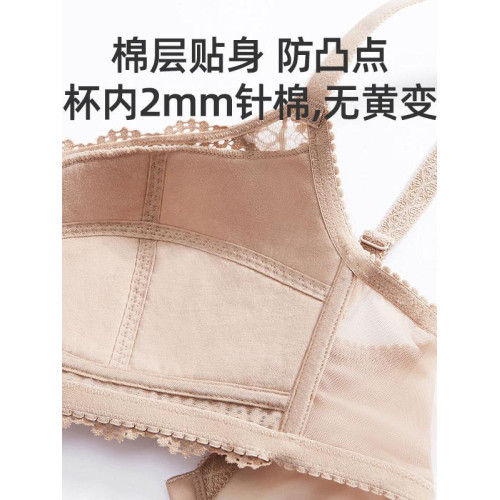 遐【春光2020】無鋼圈夾棉杯軟支撐內衣女夏防凸點大胸顯小文胸