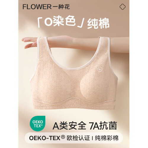 青春期少女內衣女學生高中生文胸純棉A類發育期初中女生彩棉背心