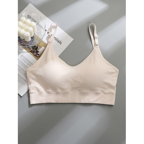 青少年內衣女大童學生初中生高中生少女發育期固定杯小背心文胸罩