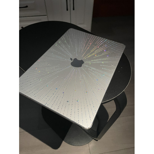 lukastore【炸星花】立體星星漸變流光星星MacBook筆記型電腦保護殼輕薄可攜式蘋果筆記型電腦