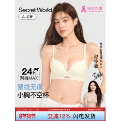Secret World內衣女小胸聚攏顯大無痕美背2025款爆款無鋼圈文胸