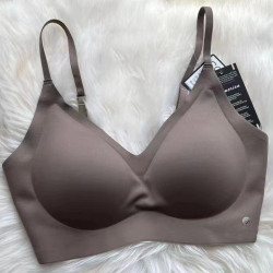 kissy內衣鉑金吊帶款U背款一片式細肩帶無鋼圈文胸收副乳背心式罩