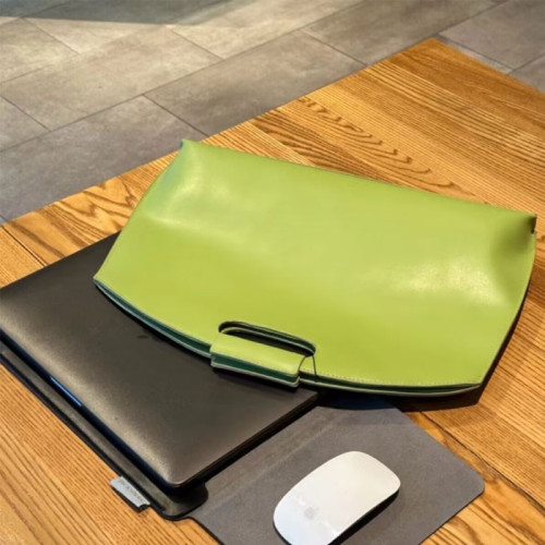 jackspark適用於筆記型電腦手提包macbookpro13.3air15.6英寸matebook14寸華爲16小新air高級感公文包女