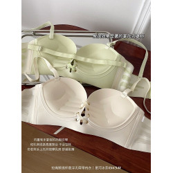 無肩帶內衣女小胸平胸專用聚攏顯大加厚上托無鋼圈防滑抹胸文胸罩