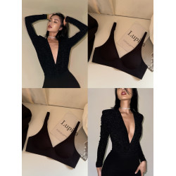 G系肯豆 深V隱形無痕內衣女大胸顯小胸聚攏收副乳歐美無鋼圈文胸