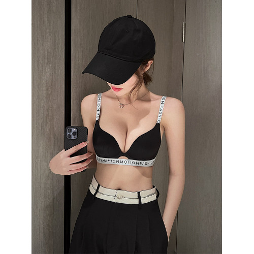 小胸聚攏內衣女顯胸大無鋼圈收副乳防下垂調整型無痕夏季薄款文胸