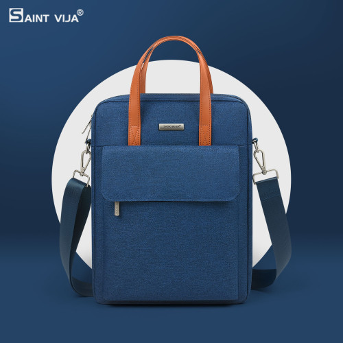 聖唯佳2025新款商務手提筆記型電腦包14寸竪款公文包男女通勤小衆單肩斜後後背包適用16寸華爲蘋果聯想小新華碩