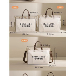 14寸筆記型電腦包女士2026新款手提包輕便單肩斜背時尚15寸超輕電腦袋16寸大容量通勤商務包女式公文包高級感
